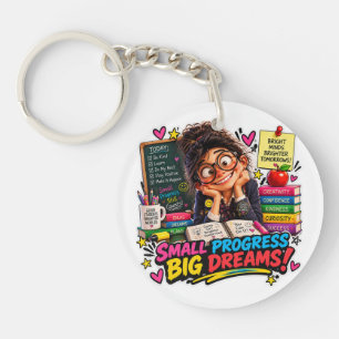 Sticker Kleine Voortgang Grote Dromen Student Sleutelhanger