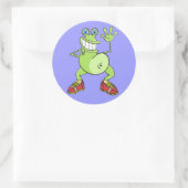 sticker knaagdier "cartoon" grappig kikker (Tas)
