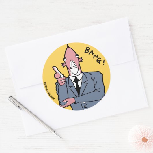 Sticker: KNAL! Ronde Sticker (Envelop)