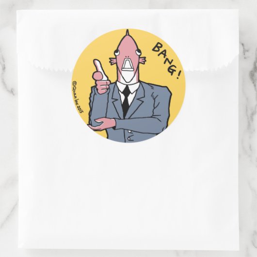 Sticker: KNAL! Ronde Sticker (Tas)