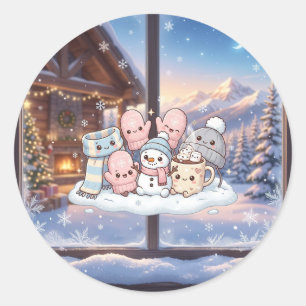Sticker Knusse Wintervrienden