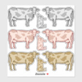 Sticker koe profiel instellen (Vel)