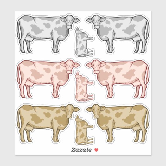 Sticker koe profiel instellen (Vel)