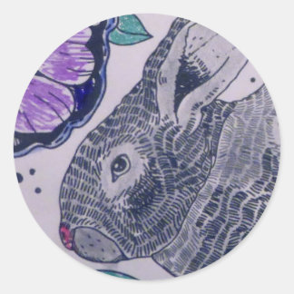 STICKER KONIJNTJES IN DE TUIN