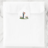 Sticker 'Koppel met bloemen' (Tas)