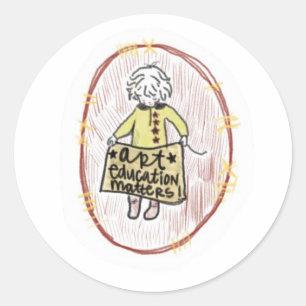 Sticker Kunstonderwijs is belangrijk