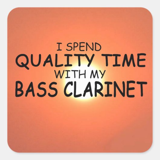 Sticker Kwaliteitstijdbereik Clarinet Square (Voorkant)
