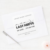 Sticker laatste kaarslabel voor mam (Envelop)