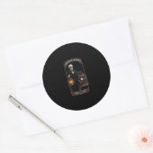 Sticker Laatste Respons Skeleton Lantaarn Herenwag (Envelop)