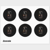Sticker Laatste Respons Skeleton Lantaarn Herenwag (Vel)