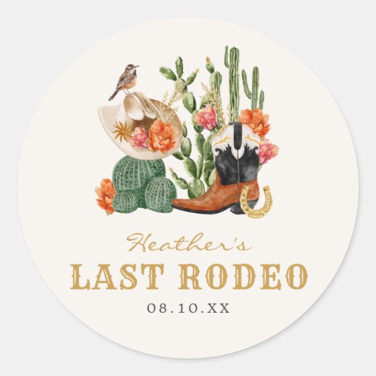 Sticker Laatste Rodeo (Voorkant)