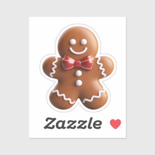 Sticker, Label - Gingerbread Man (Vel)