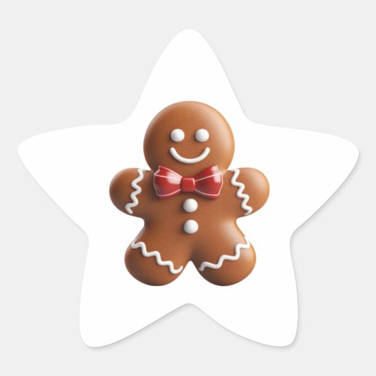 Sticker, Label - Gingerbread Man (Voorkant)