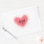 Sticker, Label - Red Heart (Envelop)