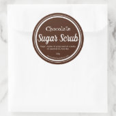 Sticker label voor handgemaakte chocoladesuiker sc (Tas)