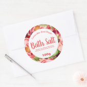 sticker label voor homemade bath Salt (Envelop)