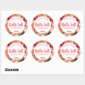 sticker label voor homemade bath Salt (Vel)
