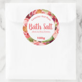 sticker label voor homemade bath Salt (Tas)