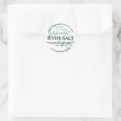 sticker label voor homemade bath Salt (Tas)