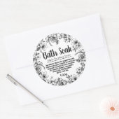 sticker label voor homemade bath Salt (Envelop)