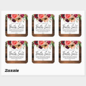 sticker label voor homemade bath Salt (Vel)