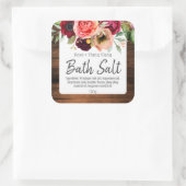 sticker label voor homemade bath Salt (Tas)