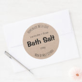 sticker label voor homemade bath Salt (Envelop)