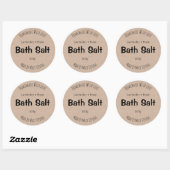 sticker label voor homemade bath Salt (Vel)