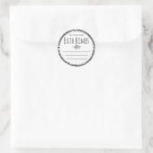 sticker label voor homemade bommbs (Tas)