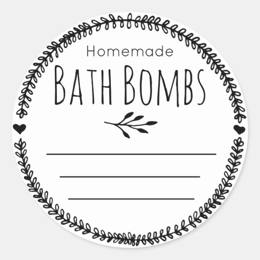 sticker label voor homemade bommbs (Voorkant)