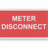 Sticker-label voor ontkoppelde meter sticker (Voorkant)