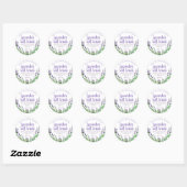 Sticker label voor zelfgemaakte lavendel zout scru (Vel)