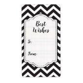 Sticker Labels voor zwarte en witte dik (Voorkant)