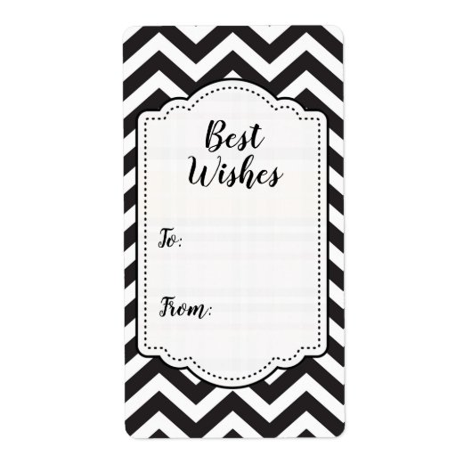 Sticker Labels voor zwarte en witte dik (Voorkant)