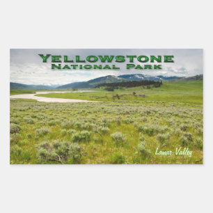 Sticker: Lamar Valley #2 (Rechthoek) Rechthoekige Sticker