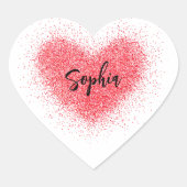 Sticker, Lebel - Red Heart Hart Sticker (Voorkant)