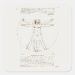 STICKER : LEONARDO DA VINCI : VITRUVIAN MAN
