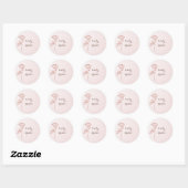 Sticker leuke dromen roze eenvoudige roos (Vel)
