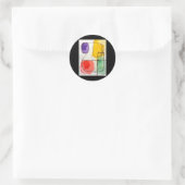 Sticker Levende kleuren (Tas)