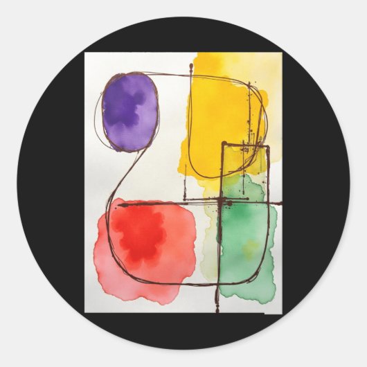 Sticker Levende kleuren (Voorkant)