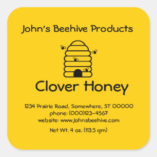 Sticker (lg sq)- Honing Business