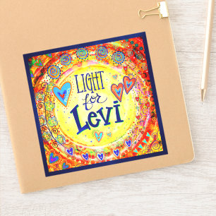 sticker "Licht voor Levi"