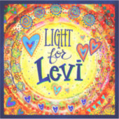 sticker "Licht voor Levi" (Voorkant)
