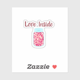Sticker 'Liefde Binnen' | Valentijns Verpakkingsla