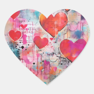  STICKER LIEFDE HARTEN