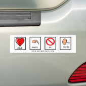 Sticker 'Liefde heeft geen woorden' (Op auto)