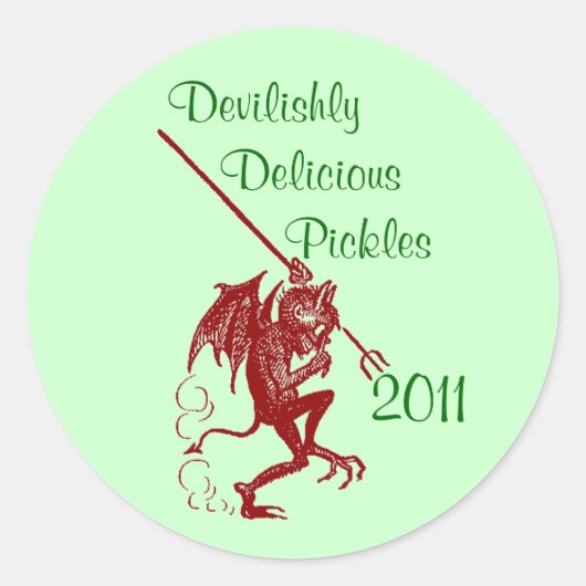 Sticker Little Devil Home Canning Jar Circles (Voorkant)
