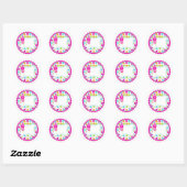 Sticker/Lollipop en Stippen Ronde Sticker (Vel)