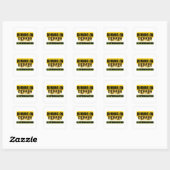 Sticker 'Lopen op koffie en vastberadenheid' (Vel)