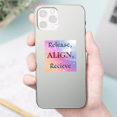 Sticker loslaten, uitlijnen, ontvangen (Telefoon)